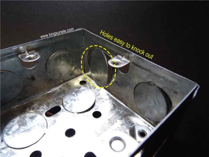 1 Gang Metal Knock Out Box